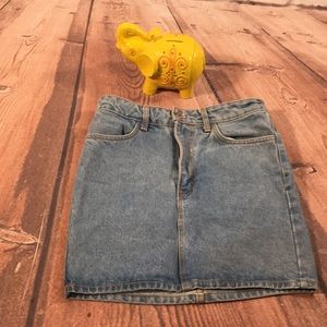 John Gault Mini Denim Skirt